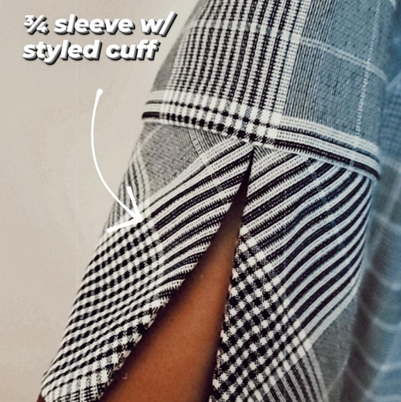 H&M Sheath Checker-blocked Black/White Dress - Picture 7 of 10